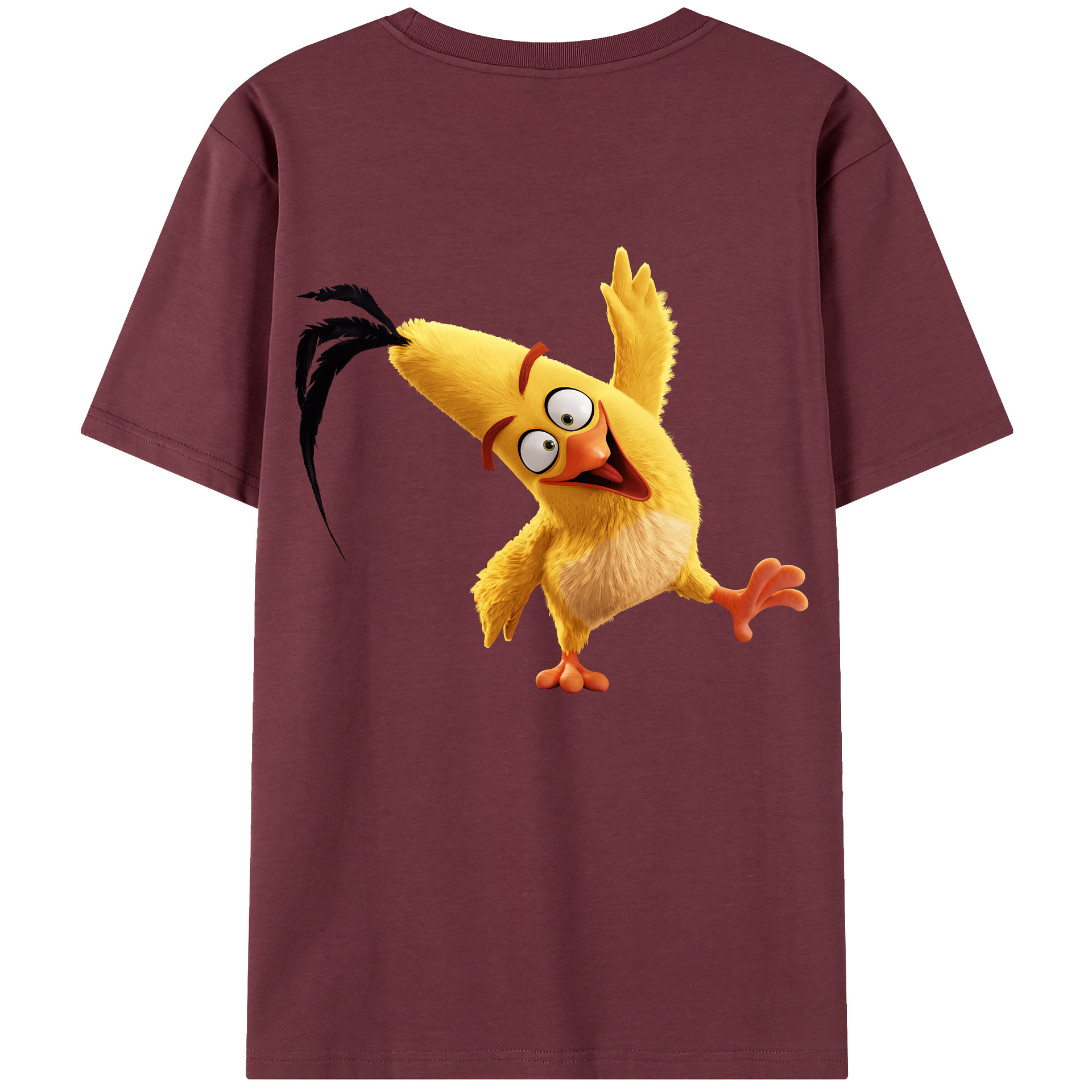 （画像用） Angry Birds アングリーバード 綿100％半袖Tシャツ（背面プリント）